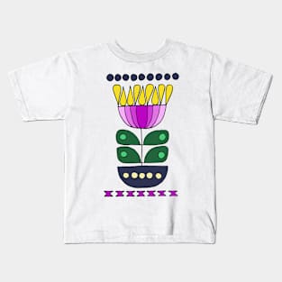 Art Deco Flower Kids T-Shirt